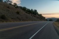 Rural Landscape at Dawn: Mountain Slope