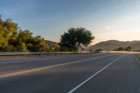 Rural Landscape at Dawn: A Scenic View