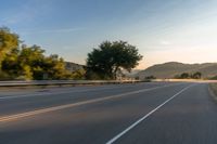 Rural Landscape at Dawn: A Scenic View