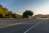 Rural Landscape at Dawn with Winding Road