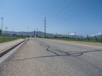 Rural Landscape: Fields and Mountains in Utah