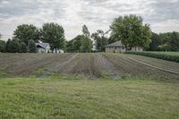 Rural Landscape in Iowa: A Farm in the Open Space