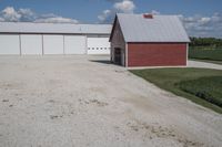 Rural Landscape in Iowa: Fields and Clouds