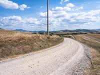 Rural Landscape in Italy's Tuscany Region: A Harvest Scene