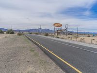 Rural Landscape of Nevada: Desert and Clouds