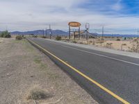 Rural Landscape of Nevada: Desert and Clouds