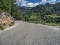 A Rural Landscape with the Majestic Pyrenees Mountains