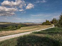 Rural landscape road in Tuscany, Italy