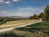 Rural landscape road in Tuscany, Italy