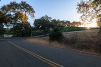 Rural Landscape at Sunrise: Beautiful Agriculture Scene