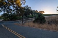 Rural Landscape at Sunrise: Beautiful Agriculture Scene