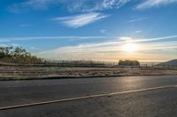 Rural Landscape at Sunrise: Hill Plain Bathed in Sunlight