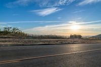 Rural Landscape at Sunrise: Hill Plain Bathed in Sunlight