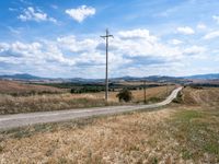 Rural Landscape in Tuscany: Clear Sky and Scenic Views