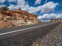 Rural Landscape in Utah: Beautiful Clouds and Open Road