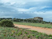 Rural Landscape in Utah: Clear Sky and Off-Road Track