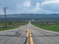 Rural Landscape in Utah: Clouds and Fields