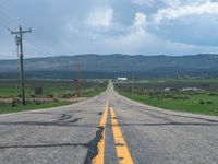 Rural Landscape in Utah: Clouds and Fields