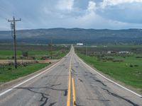 Rural Landscape in Utah: Clouds and Fields