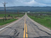 Rural Landscape in Utah: Clouds and Fields