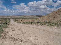 Rural Landscape in Utah: A Scenic Dirt Road