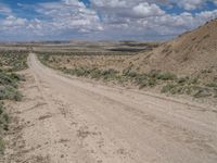 Rural Landscape in Utah: A Scenic Dirt Road