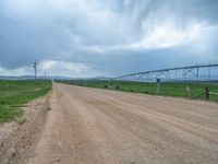 Gloomy Rural Landscape in Utah: Grey Sky and Fields