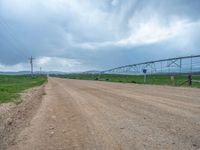 Gloomy Rural Landscape in Utah: Grey Sky and Fields