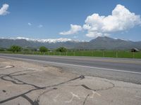 Rural Landscape in Utah: Majestic Mountains and Snow