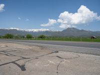 Rural Landscape in Utah: Majestic Mountains and Snow