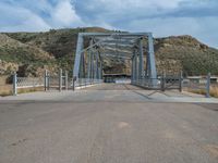 Rural Landscape of Utah: Mountains and Bridge