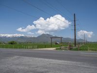 Rural Landscape in Utah: Mountains and Snow