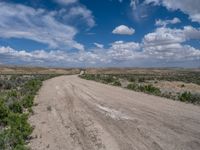 Rural Landscape in Utah: Off-Road Dirt Road