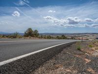 Rural Landscape in Utah: Road and Clouds