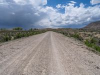 Rural Landscape in Utah: A Straight Road Through Nature