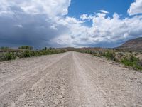 Rural Landscape in Utah: A Straight Road Through Nature