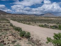 Rural Landscape in Utah, USA: The Gravel Street