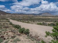 Rural Landscape in Utah, USA: The Gravel Street