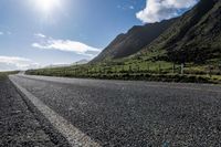 A Rural Landscape: Winding Road with Mountain View