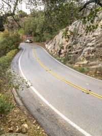 Rural Mountain Road Landscape