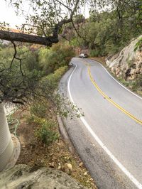 Rural Mountain Road Landscape