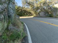 Rural Mountain Road with Winding Path 002