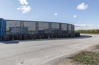 Rural Ontario Road with Asphalt Surface in Clear Sky Day