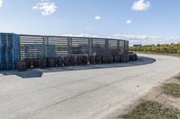 Rural Ontario Road with Asphalt Surface in Clear Sky Day