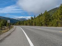 Rural Road in Colorado: Through Mountains and Forests