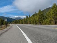 Rural Road in Colorado: Through Mountains and Forests