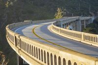 Rural Road: Concrete Bridge Spanning the Landscape