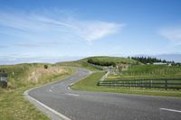 Rural Road in the Countryside on a Sunny Spring Day