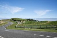 Rural Road in the Countryside on a Sunny Spring Day