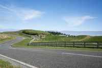Rural Road in the Countryside on a Sunny Spring Day